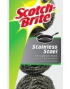 3M Scotch-Brite Stainless Steel Scouring Pad, 3-Pad