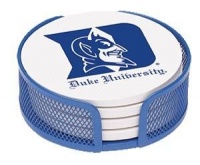 Absorbent Coaster Gift Set Duke University - Coordinating Holder Included