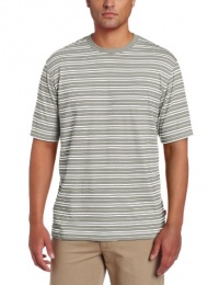 IZOD Men's Short Sleeve Stripe Crew T-Shirt