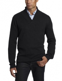 Perry Ellis Men's Shawl Collar Textured Sweater