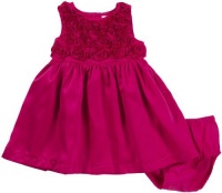 Carter's Satin Dress w/ Rosettes - Pink-NB