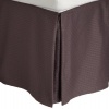 Charisma Marquette Cotton King Bedskirt Caviar (Plum)