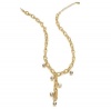 Alfani Necklace, Gold-Tone 18 Glass Stone Y Necklace