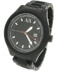 Armani Exchange Black Rubber Sport Black Dial Men's watch #AX1103