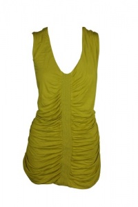 Alfani Ruched Front Stretch Sleeveless Top