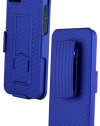 HHI Combo 3-in-1 Shell Protective Holster Case Set with Viewing Stand for iPhone 5 - Blue (Package include a HandHelditems Sketch Stylus Pen)