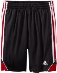 adidas Boys 8-20 Youth 3g Speed Short, Black/White/Light Scarlet, X-Large