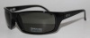 Kenneth Cole Reaction Sunglass Shiny Black / Solid Green Lenses KC1072 BR