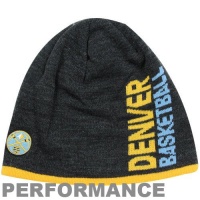 adidas Denver Nuggets Authentic Team Block Performance Beanie - Charcoal