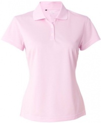 adidas Golf Ladies ClimaLite Pique Short-Sleeve Polo - Tea Rose A131 X-Large