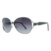 Just Cavalli JC 399/S 16B Black Oversized Round Sunglasses