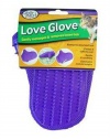 Love Glove Grooming Mitt for Cats, Purple