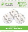 Hoover Linx Washable & Reusable Foam Sponge Filter 3-Pack; Replaces Hoover Platinum Linx Part # 902185003, 562161003, 410044001, BH50010, BH50015, SH20030; Designed & Engineered By Crucial Vacuum