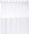 Carnation Home Fashions 54 x 78'' Vinyl Window Shower Curtain, White