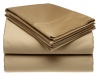 Renaissance Collection 600 Thread-Count Solid King Pillow Case Set, Cafe