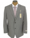 Michael Kors Mens Light Gray Pinstripe Wool Suit- Size 42L