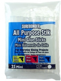 Surebonder DT-25 All Temperature Mini Glue Sticks, 4-Inch