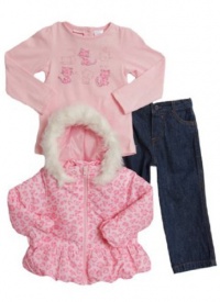 Baby Togs Baby-girls Infant Jacket And Denim Pant Set