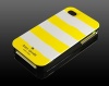 Kate Spade Rugby Yellow/White with Black Sides Hardcase IPhone 4 4S