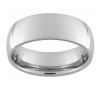 CleverEve Tungsten Carbide Wedding Band 8 mm (5/16 in) High Polished Comfort Fit Domed Tungsten Ring Size 10