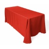 90 x 132 in. Rectangular Polyester Tablecloth Red