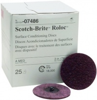 3M 07486 Scotch-Brite Roloc Maroon Surface Conditioning Disc