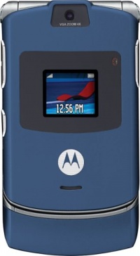 Motorola RAZR V3 Unlocked Phone with Camera, and Video Player--U.S. Version with Warranty (Blue)