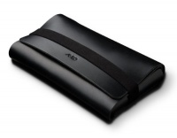 AViiQ Portable Charging Station Mini Folio - Black Leather