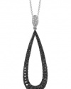 Effy Jewlery Prism Caviar Black and White Diamond Pendant, .92 TCW