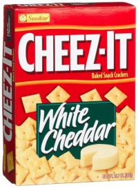 Cheez-It Baked Snack Crackers, White Cheddar, 13.7-Ounce Boxes (Pack of 4)