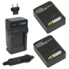 Wasabi Power Battery (2-Pack) and Charger for GoPro HD HERO3 and GoPro AHDBT-201, AHDBT-301