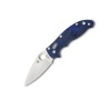 Spyderco Manix2 Translucent Blue FRCP PlainEdge Knife