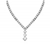 B. Brilliant Sterling Silver Necklace, 17 Cubic Zirconia Triple Drop Pendant (24-3/8 ct. t.w.)