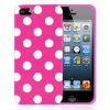 Minisuit Polka Dot Soft Rubberized Case Cover for iPhone 5/5S (Magenta Pink)