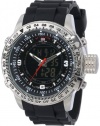 U.S. Polo Assn. Sport Men's US9047 Analog-Digital Black Dial Black Rubber Strap Watch