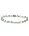 Effy Jewlery 14K White Gold Green Amethyst Bracelet, 17.10 TCW