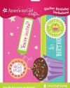 American Girl Crafts Sticker Birthday Invitations