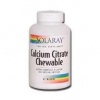 Solaray Calcium Citrate Sugar Free Orange -- 60 Chewable Wafers