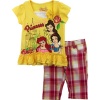 Disney Girls 2-6X Toddler Princess Plaid Pant Set