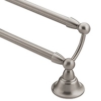 Moen DN6822BN Sage 24-Inch Double Towel Bar, Brushed Nickel