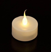 AGPtek® 24 pcs Battery Operated Flameless Warm White Tealight Candles with 6 Hours On and 18 Hours Off Timer (batteries included)