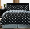 Black and White Bloomingdale 3-piece Full / Queen Comforter Cover (Duvet-Cover-Set) 100 % Egyptian Cotton 300 TC