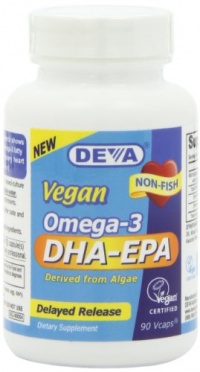 Deva Nutrition Deva Vegan DHA-EPA, 90 Count