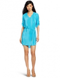 Amanda Uprichard Women's Staci Dress, Aqua, Large