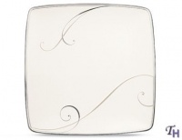 Noritake Platinum Wave Square Accent Plate