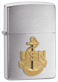 Zippo Navy Anchor Emblem Pocket Lighter