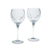 Reed & Barton Soho Crystal Balloon Wine, Pair