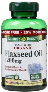 Nature's Bounty Organic Flaxseed Oil 1,200 mg Softgels, 100 ct