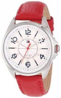 Tommy Hilfiger Women's 1781265 Sport Red Leather Stainless Steel Watch