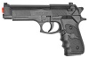 BBTac M757 Black Airsoft Spring Pistol 150 FPS Spring with Molded Ergonomic Hand Grips Airsoft Gun by BBTac®